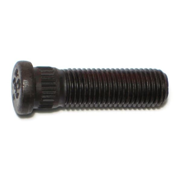 Midwest Fastener 12mm-1.5 x 14.3mm x 41.5mm Zinc Plated Class 10.9 Steel Fine Thread Automotive Wheel Studs 4PK 75451 - main